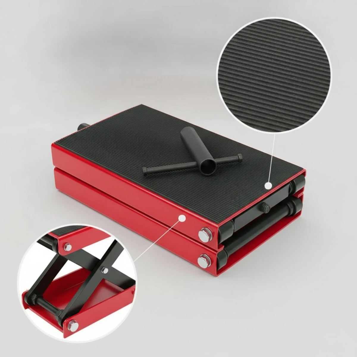 Motorcycle Lift Table Heavy Duty Motorcycle Lift with Hand Crank Hoist