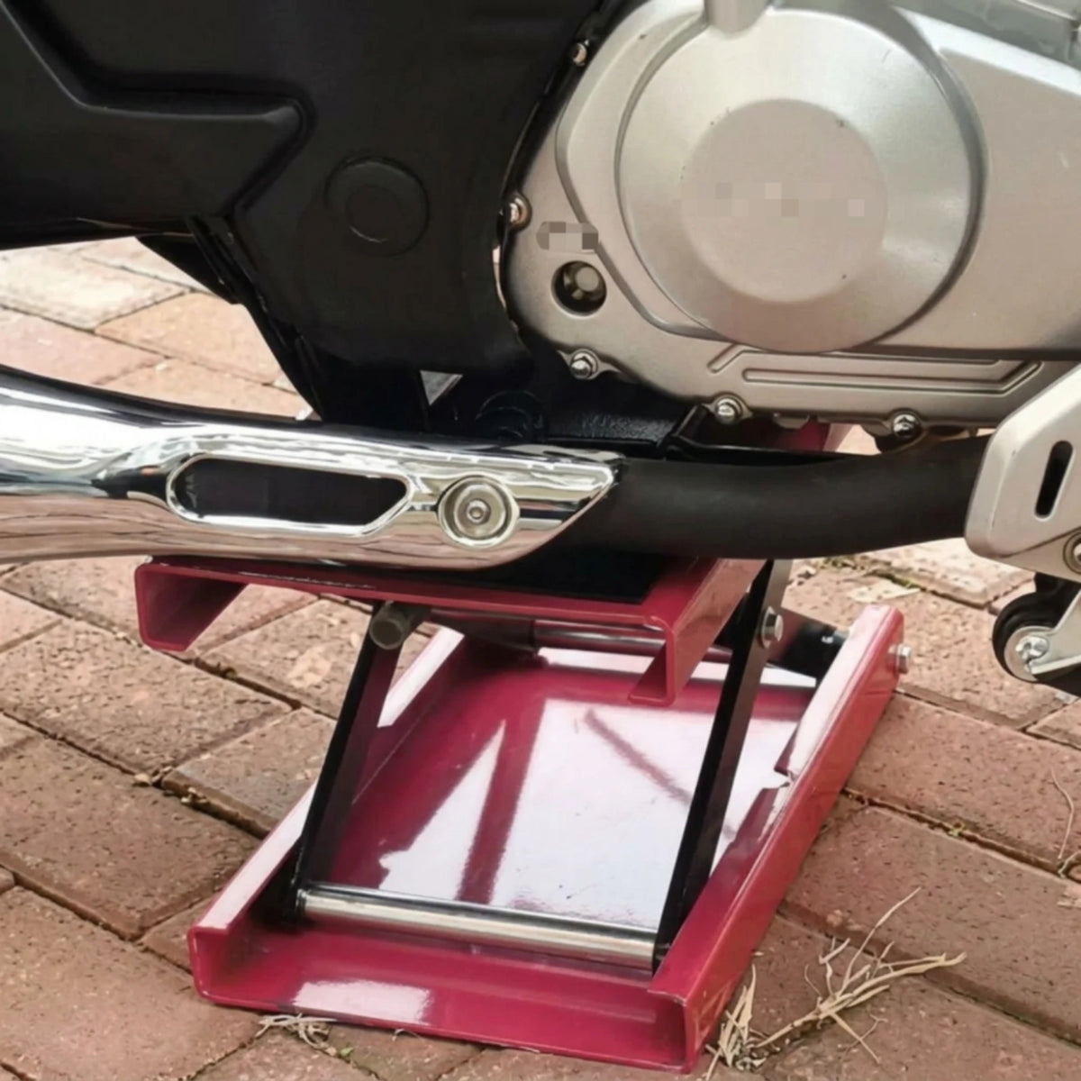 Motorcycle Lift Table Heavy Duty Motorcycle Lift with Hand Crank Hoist
