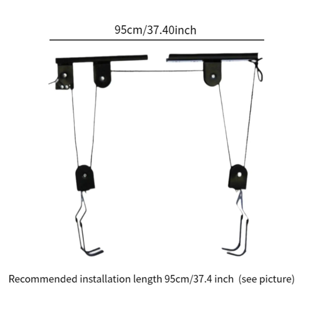 Ceiling Mounted Bike Rack Pulley System Heavy Duty Bicycle Hoist for