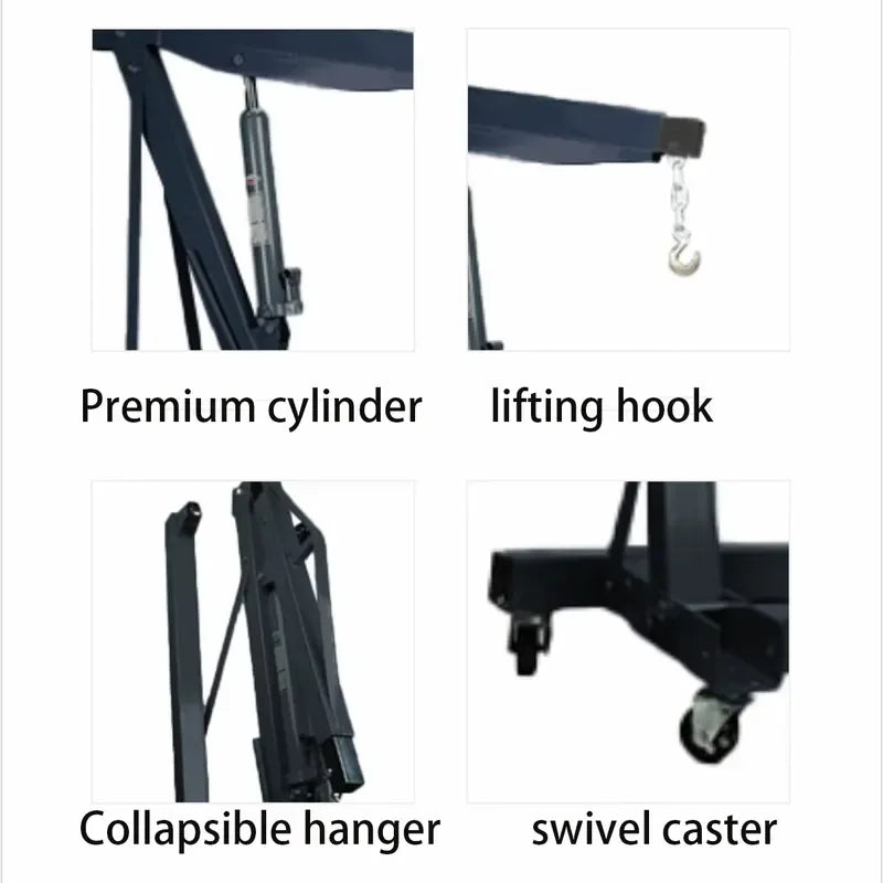 3 Ton Engine Crane 3T Car Engine Repair Workshop Lifting Hoist Heavy