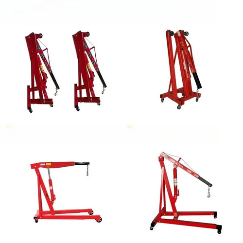 Portable 1T Engine Workshop Crane Heavy Duty Hydraulic Jack Stand Lift