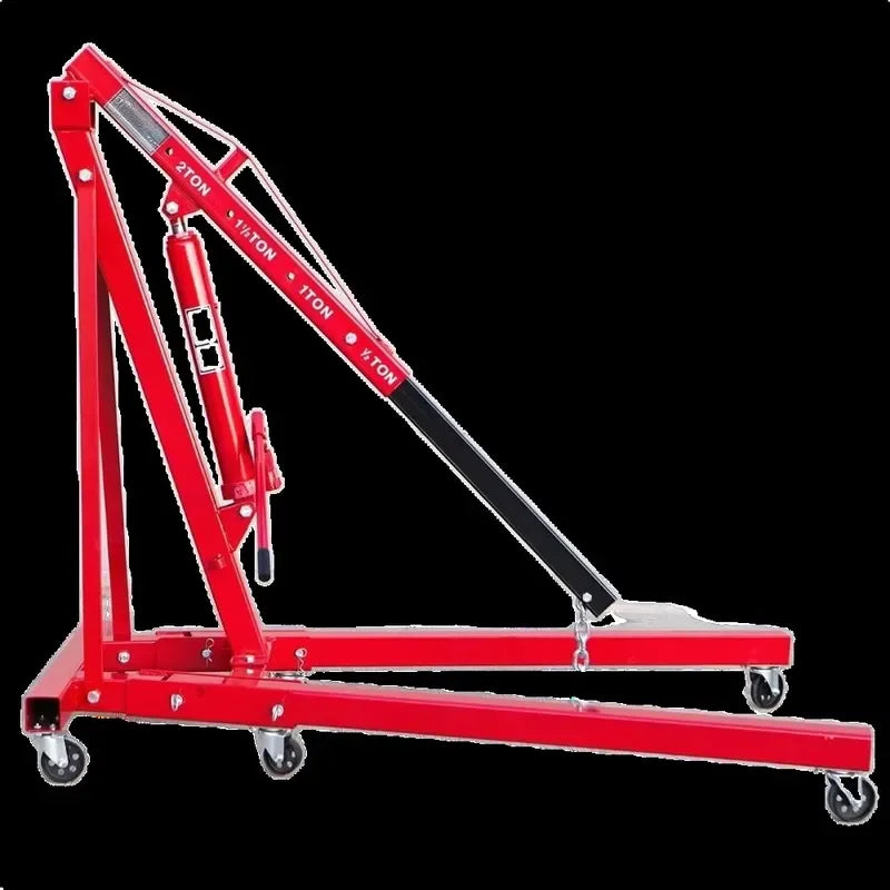 2 Ton Hydraulic Folding Engine Crane with Wheels Workshop Garage Motor