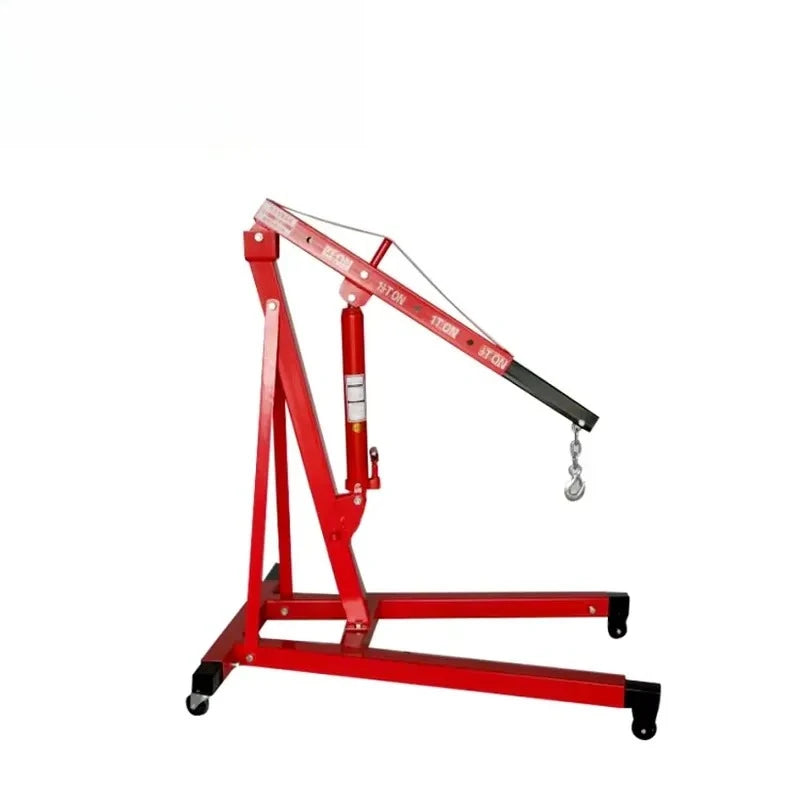 Portable 1T Engine Workshop Crane Heavy Duty Hydraulic Jack Stand Lift