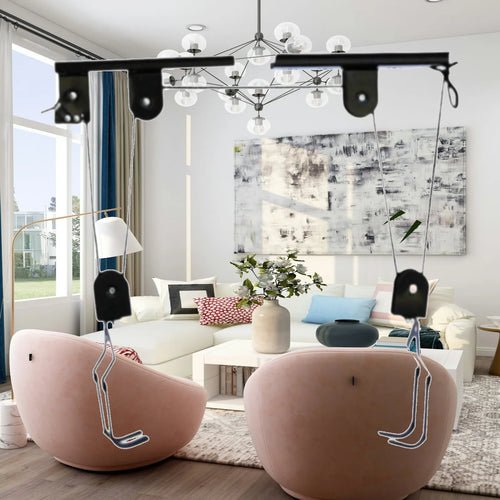 Ceiling Mounted Bike Rack Pulley System Heavy Duty Bicycle Hoist for