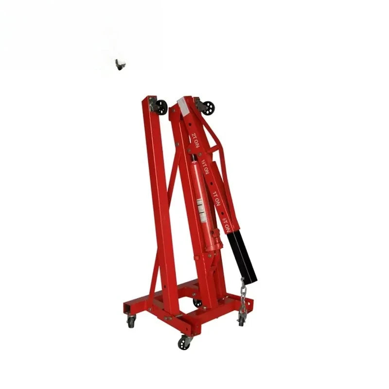 Portable 1T Engine Workshop Crane Heavy Duty Hydraulic Jack Stand Lift