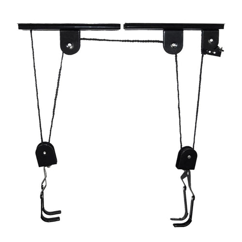 Bicycle Hoist Garage Storage Bike Lift Pulley System with 20kg Bearing